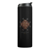 Jeff en Deedee reisnug Thermal Tumbler Thermosbeker (Gedraaid links)