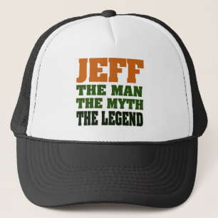Jeff - het Man, de Myth, de Legende! Trucker Pet