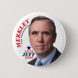 Jeff Merkley voor President Ronde Button 5,7 Cm