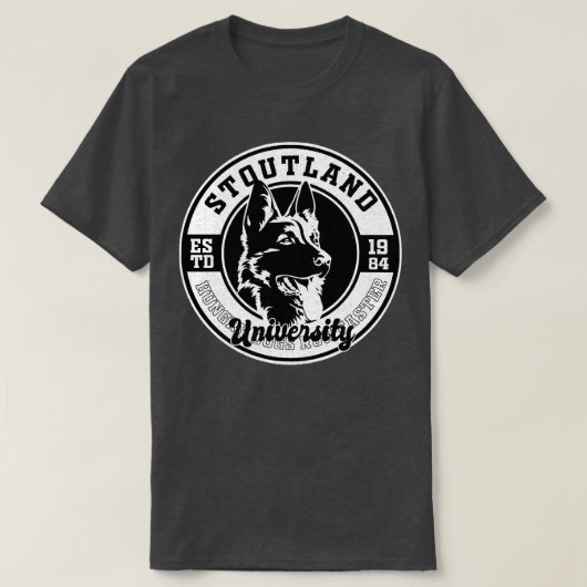 Jeff Stoutland University T-shirt (Design voorkant)