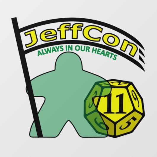 JeffCon11-sticker Raamsticker (Vel)