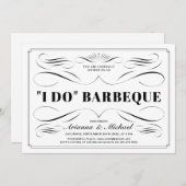 J'Effectue Des Invitations BBQ - Défilement Couleu (Devant / Derrière)