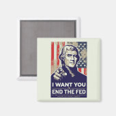 Jefferson beëindigt de Fed Magneet (Voorkant / Achterkant)
