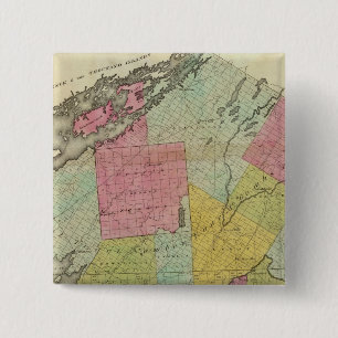 Jefferson County Vierkante Button 5,1 Cm