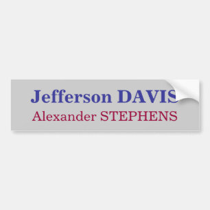 Jefferson DAVIS, Alexander STEPHENS Bumpersticker