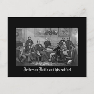 Jefferson Davis en zijn kabinet Briefkaart