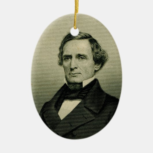 Jefferson Davis Keramisch Ornament (Voorkant)