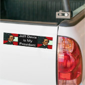 Jefferson Davis, President van de Confederatie Bumpersticker (Op Truck)
