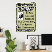 Jefferson: De grootste bedreiging Poster (Thuiskantoor)