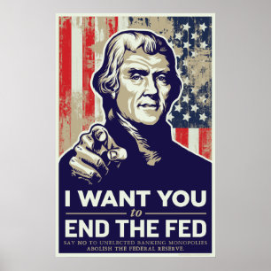 Jefferson End het Fed Poster