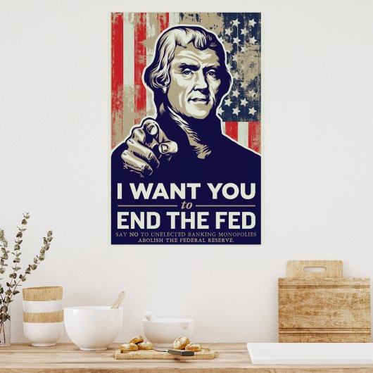 Jefferson End het Fed Poster (Keuken)
