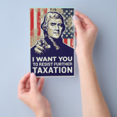 Jefferson, ik wil dat je belastingaangifte doet flyer (Hand)