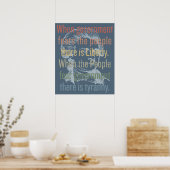 Jefferson Liberty Quote Print (Keuken)