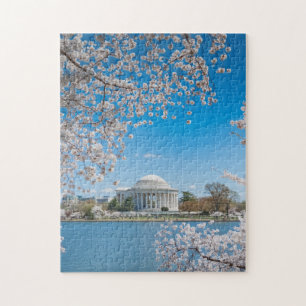 Jefferson Memorial in het voorjaar Legpuzzel