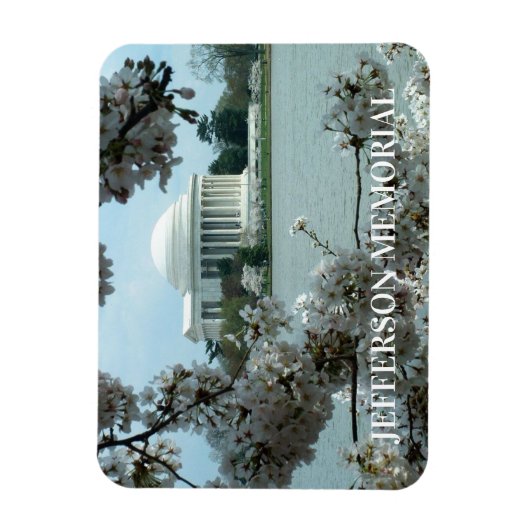 Jefferson Memorial, Kersenbloesem Magneet (Verticaal)