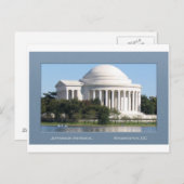 Jefferson Memorial Post Kaart (Voorkant / Achterkant)