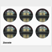 Jefferson Memorial Ronde Sticker (Vel)