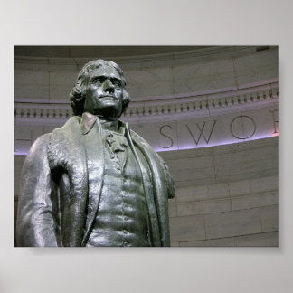 Jefferson memorial ststue poster