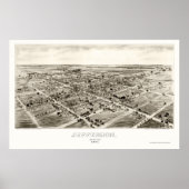 Jefferson, OH Panoramic Map - 1901 Poster (Voorkant)