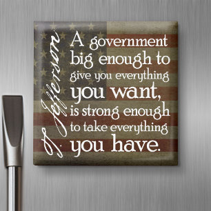 Jefferson: Pas op voor Big Government Magneet