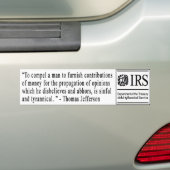 Jefferson Quote bumper sticker (Op auto)