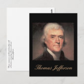 Jefferson quote Carte postale (Devant / Derrière)