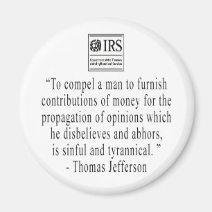 Jefferson Quote magnet Magneet