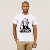 Jefferson Socialism Slogan T-Shirt (Voorkant volledig)