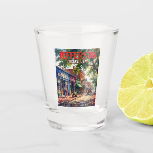 Jefferson, Texas, VS VS Shot Glas (Voorkant)