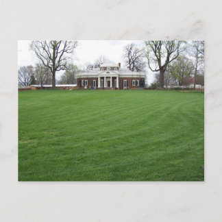 Jefferson's Monticello...De achtertuin in april... Briefkaart