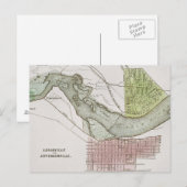 JEFFERSONVILLE, INDIANA : CARTE (Devant / Derrière)