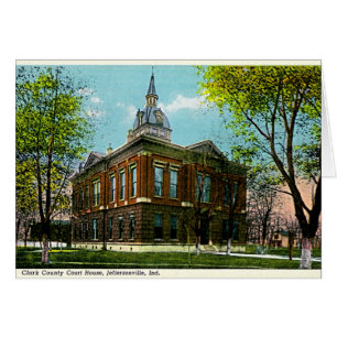 Jeffersonville, Indiana Clark Co. Courthouse 1910