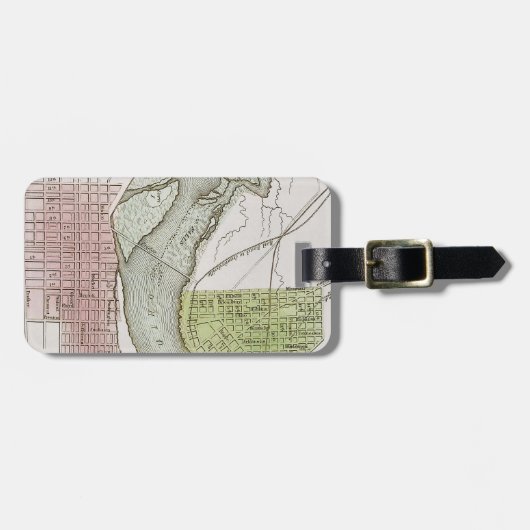 JEFFERSONVILLE, INDIANA: KAART BAGAGELABEL (Voorkant horizontaal)