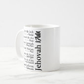 Jehova namen koffiemok (Voorkant links)