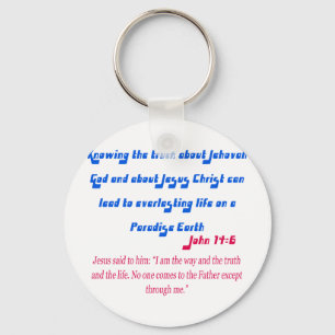Jehovagetuigen John14-6 Sleutelhanger
