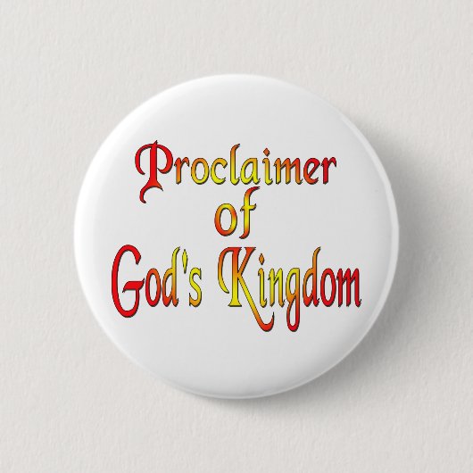 Jehovagetuigen Ronde Button 5,7 Cm (Voorkant)