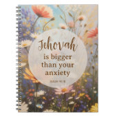 Jehovah is groter dan je angst | JW Notitieboek (Voorkant)