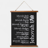 Jehovah namen hangend wandkleed (Voorkant)
