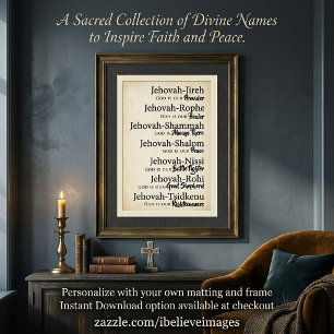 Jehovah namen perfect poster
