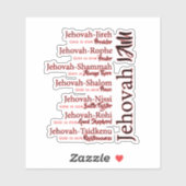 Jehovah namen sticker (Vel)