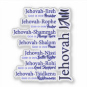 Jehovah namen sticker (Voorkant)