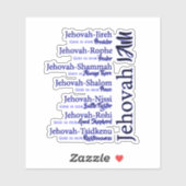 Jehovah namen sticker (Vel)