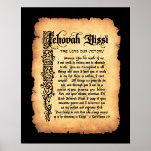 Jehovah Nissi, Heer onze overwinning: Namen van Go Poster