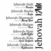 Jehovah noemt cutout Magnet Fotobeeldje Magneet (Voorkant)