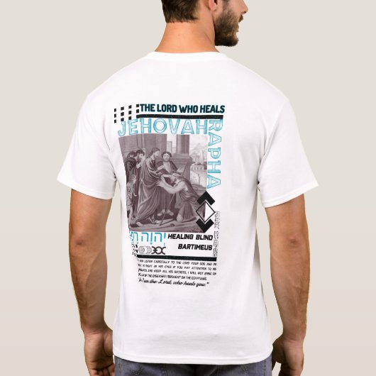 Jehovah Rapha: Healing Power of God - Christelijk T-shirt (Achterkant)