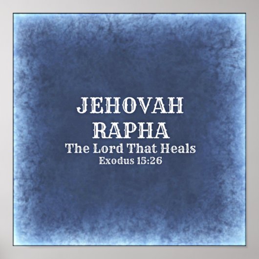 Jehovah Rapha Poster (Voorkant)