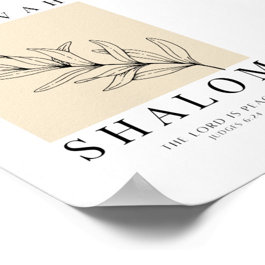 Jehovah Shalom Afdrukbaar Poster (Hoek)