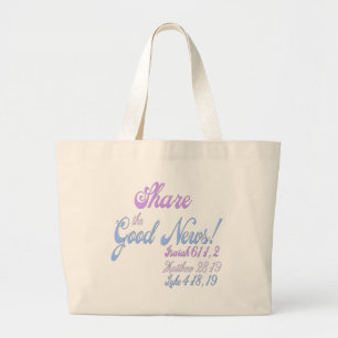 Jehovah's getuige Good News Grote Tote Bag