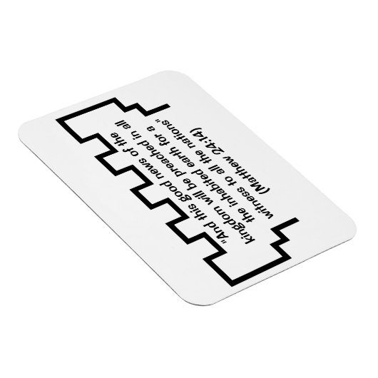 Jehovah's Getuige Wachttoren Mattheüs 24:14 Magnee Magneet (Rechterzijde)