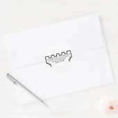 Jehovah's Getuige Wachttoren Mattheüs 24:14 Sticke Ronde Sticker (Envelop)